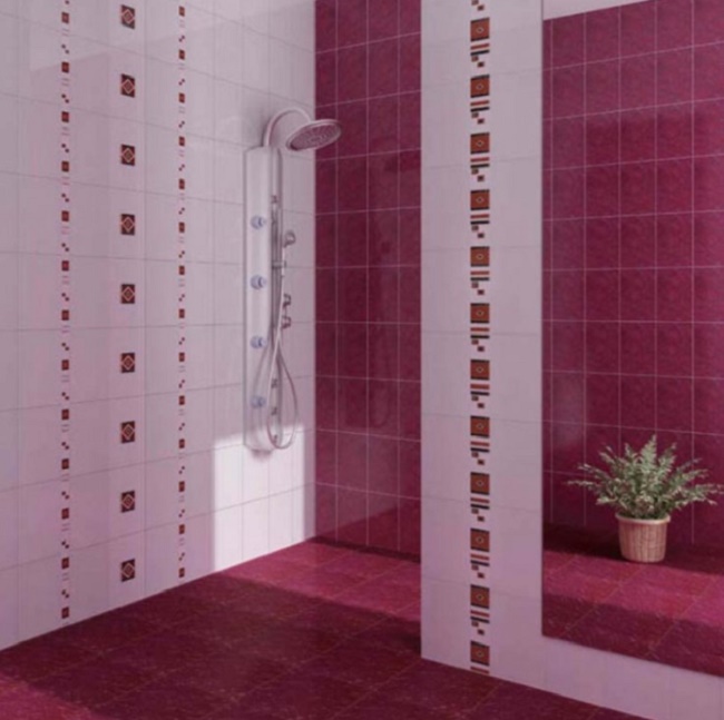 Примеры раскладки плитки в ванной фото