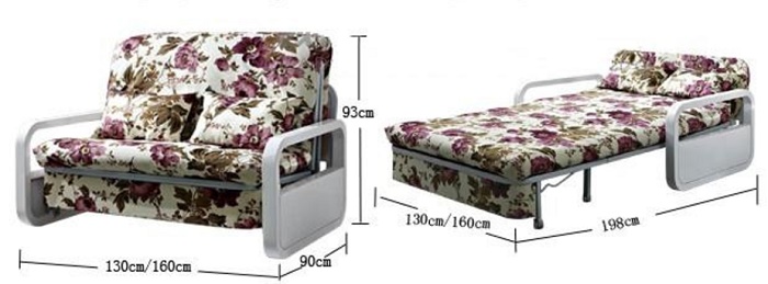 Раскладной мини-диван фото