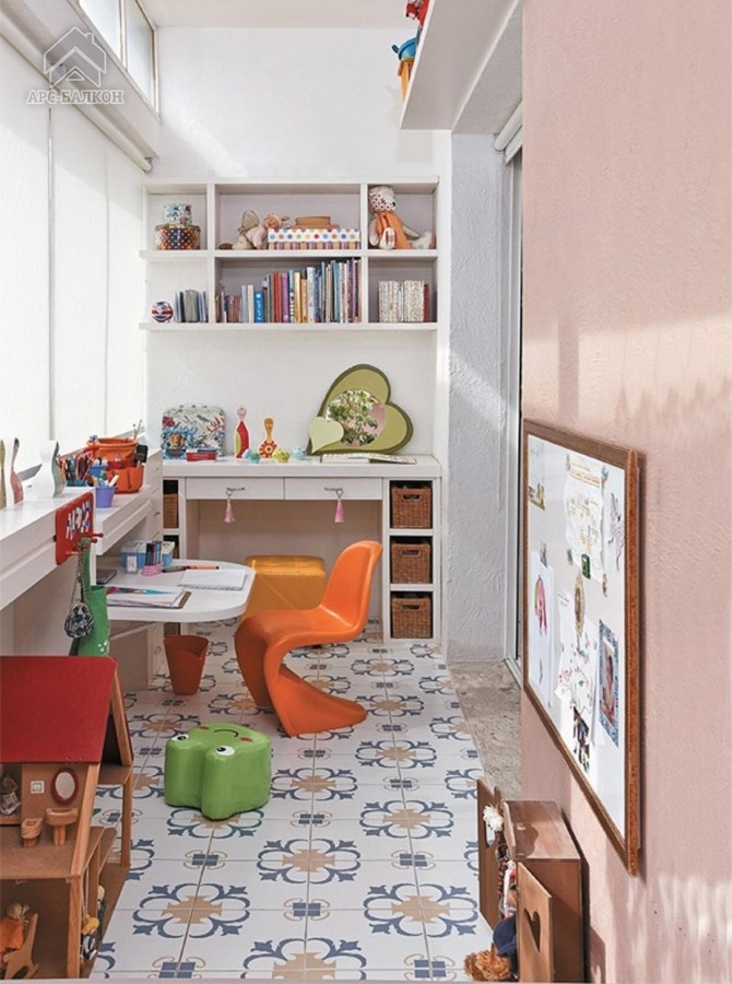 Детская (игровая) комната на балконе или лоджии