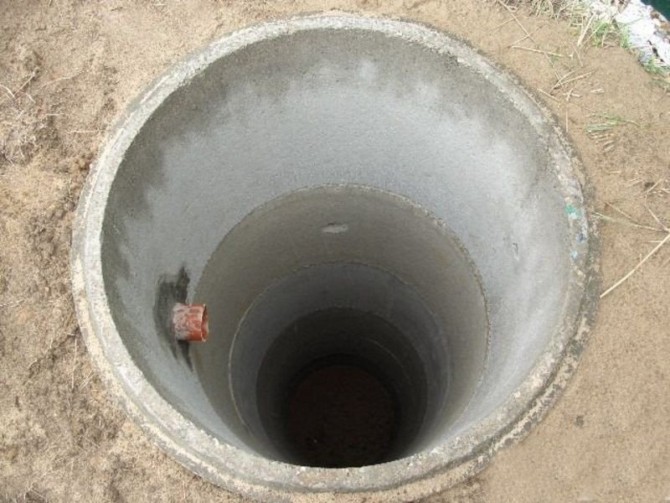 Выгребная яма из бетонных колец фото